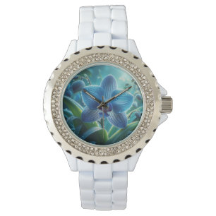 Reloj De Pulsera Azul Orquídea