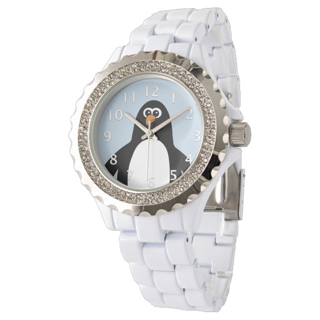 Reloj De Pulsera Azul pingüino (Angular)