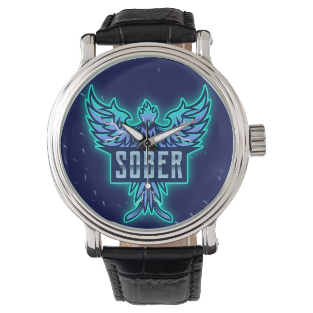 Reloj De Pulsera Azul Sobrio (Anverso)