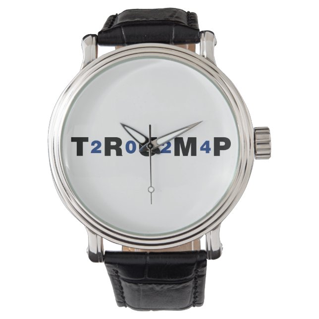 Reloj De Pulsera Azul Trump 2024 (Anverso)