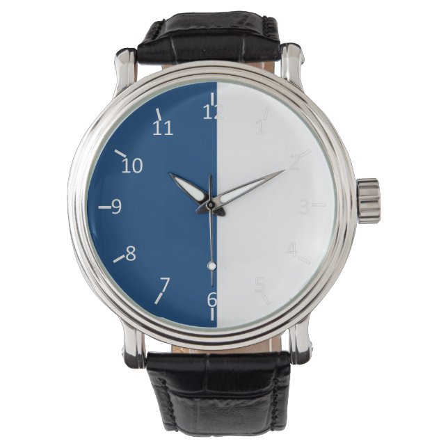 Reloj De Pulsera Azul y marfil blanco (Anverso)