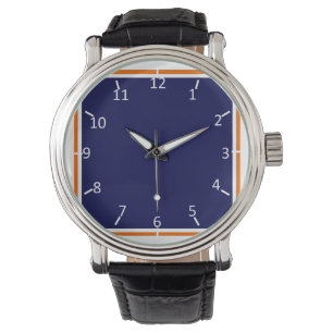 Reloj De Pulsera Azul y Naranja de los caballos