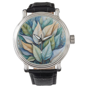 Reloj De Pulsera Azulejos de oro azul verde