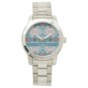 Reloj De Pulsera Azure Bloom, personalizado