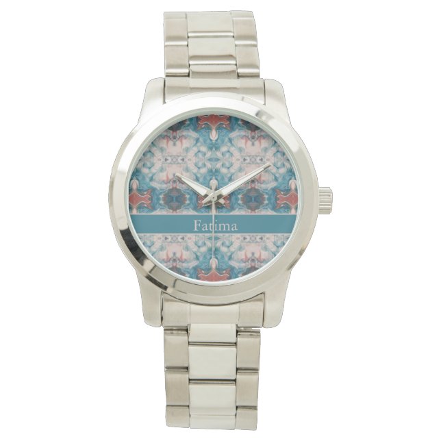 Reloj De Pulsera Azure Bloom, personalizado (Anverso)