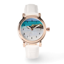 Reloj De Pulsera Azure Ocean Sandy Beach Photo