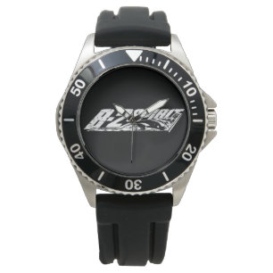 Reloj De Pulsera B-2 Protector de la Corona de Espíritu negro cauch