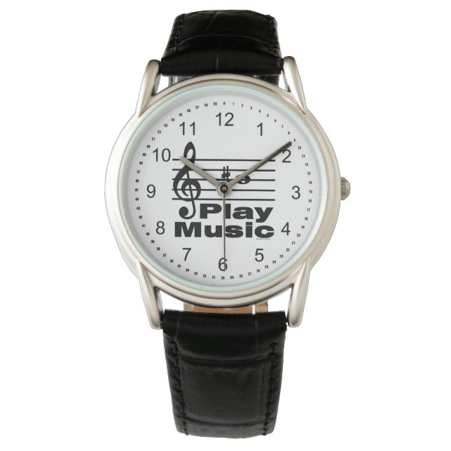 Reloj De Pulsera B Notación Musical Sharp (Anverso)