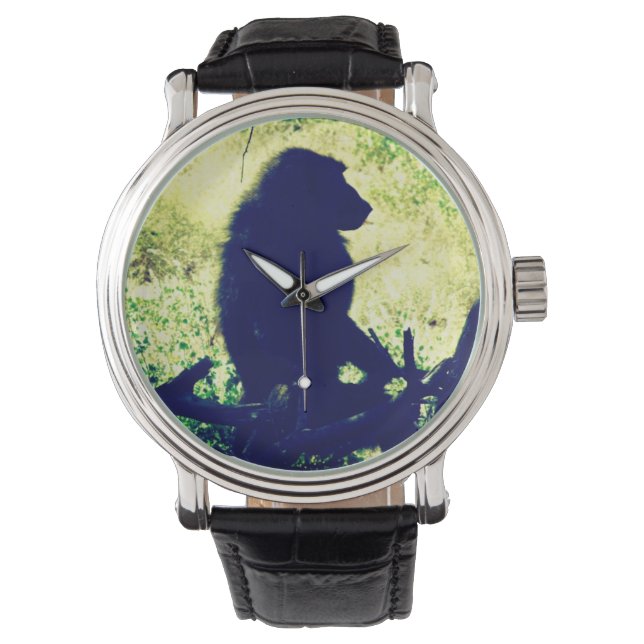 Reloj De Pulsera Baboon Silhouette (Anverso)