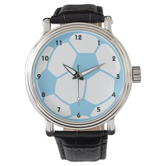 Reloj De Pulsera Baby Blue Soccer Ball (Anverso)