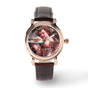 RELOJ DE PULSERA BACCHUS, GRAPAS Y VINO BLANCO