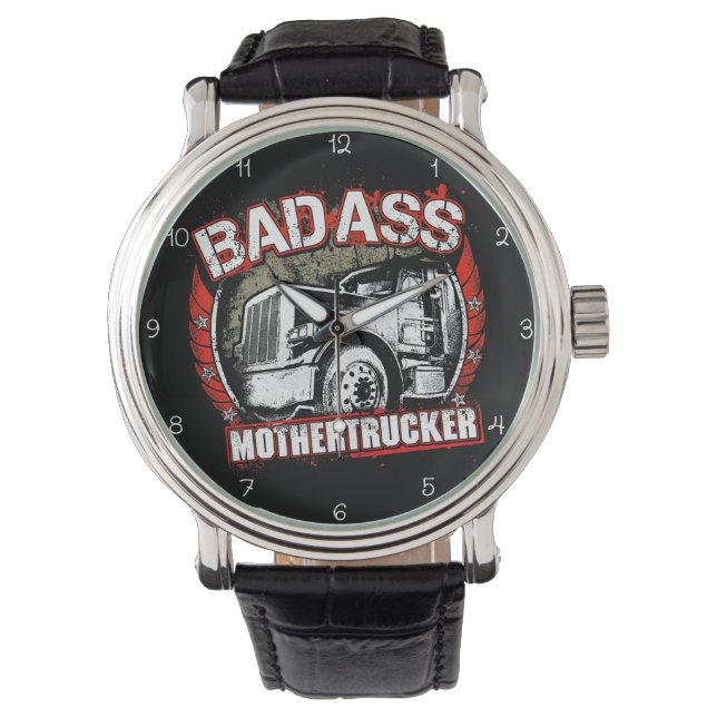 Reloj De Pulsera Badass Mothertrucker (Anverso)
