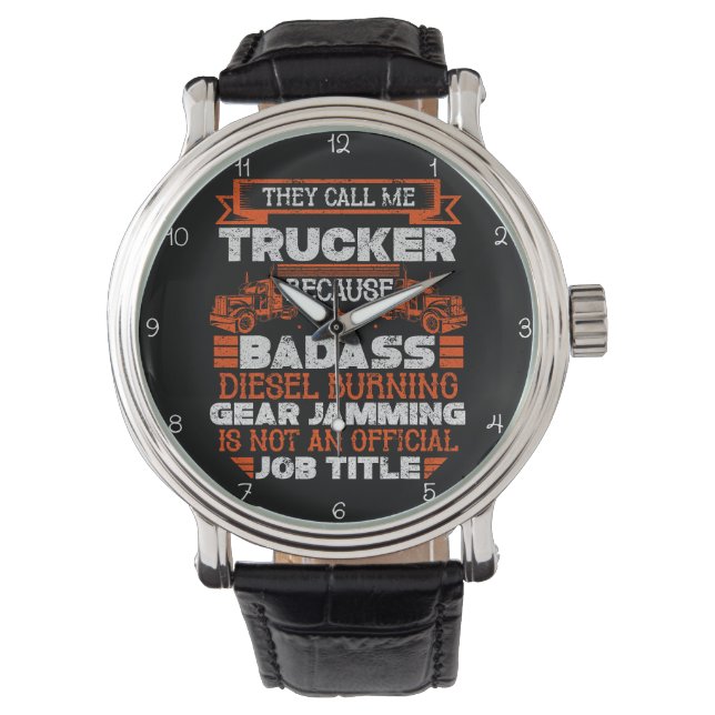 Reloj De Pulsera Badass Trucker: Not Official Title (Anverso)