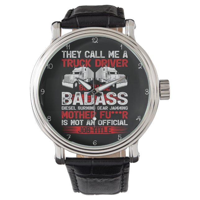 Reloj De Pulsera Badass Trucker: Not Official Title (Anverso)