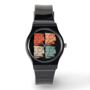 Reloj De Pulsera Badminton Racket Badminton Retro