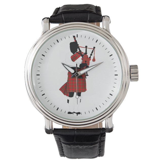 Reloj De Pulsera Bagpipes escoceses (Anverso)