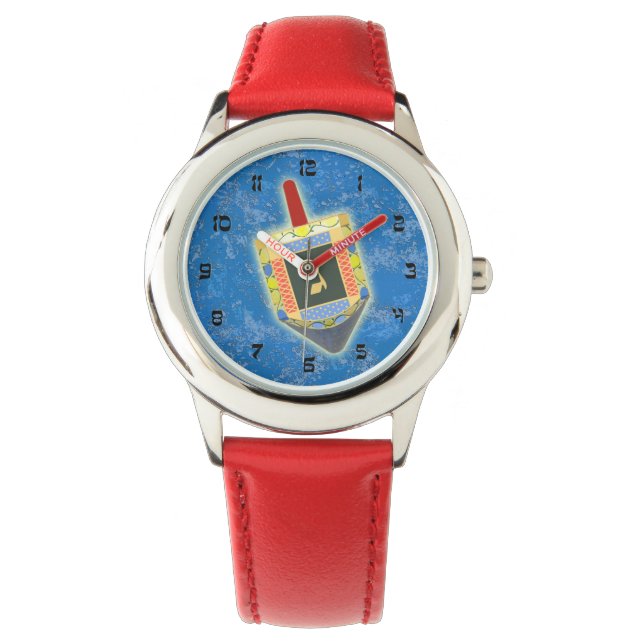 Reloj De Pulsera Bailando Dreidel por Hanukkah (Anverso)