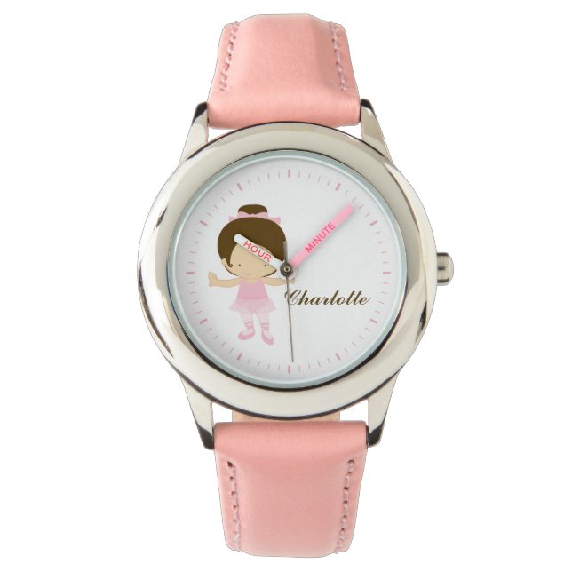 Reloj De Pulsera Bailarina de ballet de brunette dulce (Anverso)