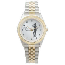 Reloj De Pulsera Bailarina de Tap Bailemos doce números