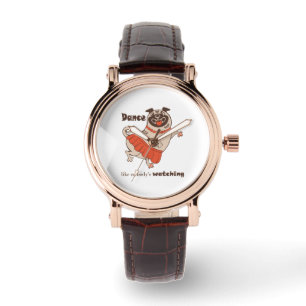 Reloj De Pulsera Baile como si nadie viera a Pug Chica