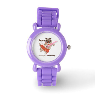 Reloj De Pulsera Baile como si nadie viera a Pug Chica