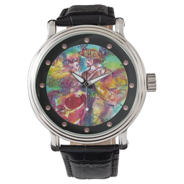 Reloj De Pulsera BAILE DE CARNAVAL / Pelota de Mascaradas Veneciana (Anverso)