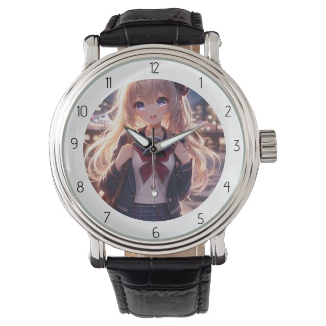 Reloj De Pulsera baile de estudiantes de anime (Anverso)