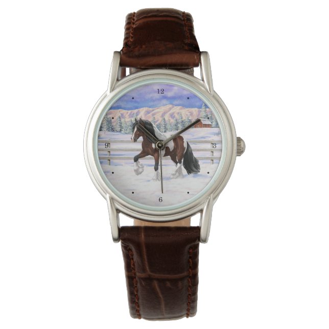 Reloj De Pulsera Baile De Vino Gitano Vanner Borrador De Caballo En (Anverso)