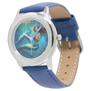 Reloj De Pulsera "Baile oceánico: Sirena y viaje de delfines"
