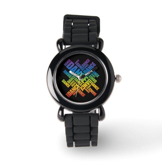 Reloj De Pulsera Baile tipográfico (Spectrum) (Anverso)