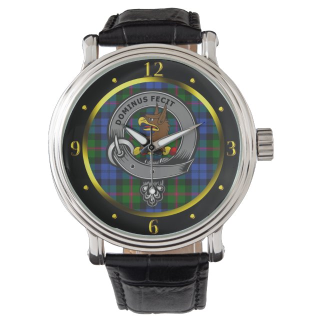 Reloj De Pulsera Baird Clan Badge & Tartan (Anverso)