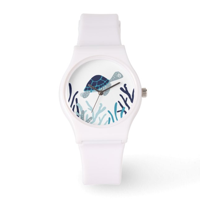 Reloj De Pulsera Bajo el mar - Tortuga marina (Anverso)