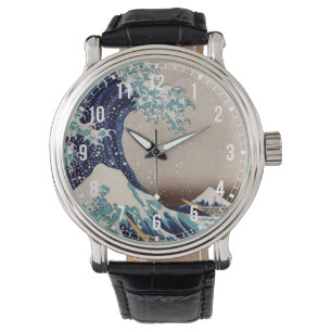 Reloj De Pulsera Bajo la Gran Ola de Kanagawa