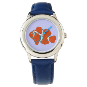 Reloj De Pulsera bajo los peces payasos del mar
