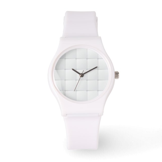 Reloj De Pulsera Baldosa blanca (Anverso)
