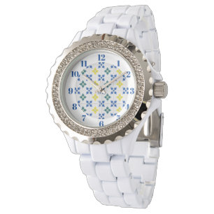 Reloj De Pulsera Baldosas de bonito de Lisboa o azulejo