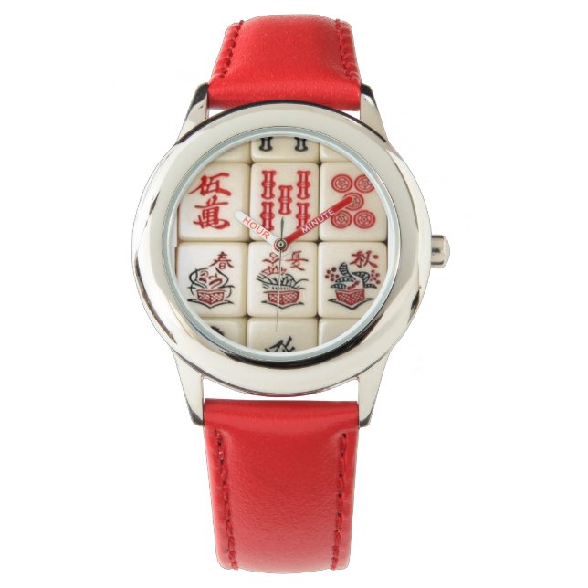 Reloj De Pulsera Baldosas de Mahjong (Anverso)