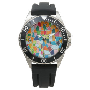 Reloj De Pulsera Baldosas de mosaico brillante