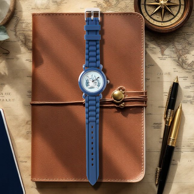 Reloj De Pulsera Ballena Beluga Azul (Subido por el creador)