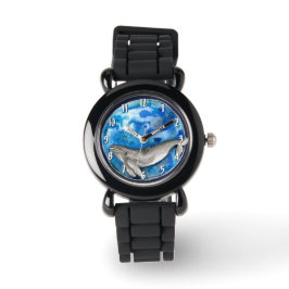 Reloj De Pulsera Ballena de la Tierra Azul