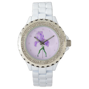 Reloj De Pulsera Ballerina Iris Flower Ballet Dancer Watch