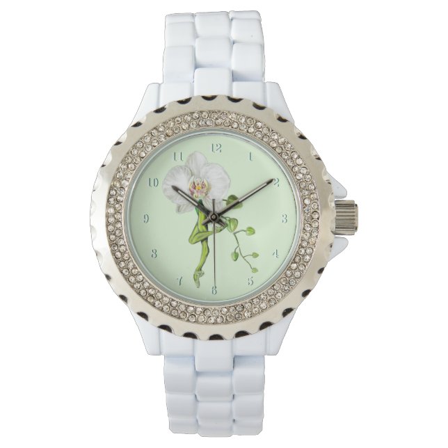 Reloj De Pulsera Ballerina Orchid Ballet Dancer Watch Regalo (Anverso)