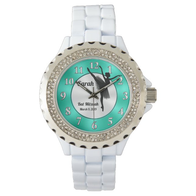 Reloj De Pulsera Ballerina Watch personalizada, regalo de Bat Mitzv (Anverso)