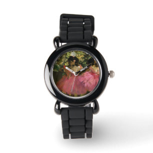Reloj De Pulsera Ballerinas en rosa de Edgar Degas