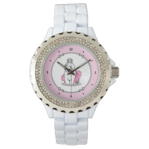 Reloj De Pulsera Ballet lindo Princesa Pastor Inglés Viejo Gris 1