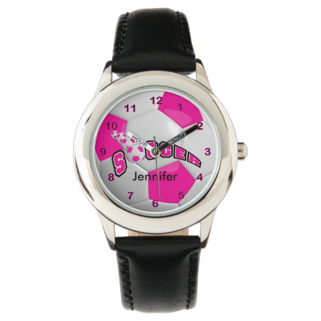 Reloj De Pulsera Balneario deportivo rosado caliente (Anverso)