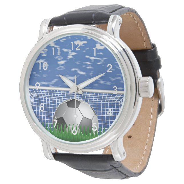 Reloj De Pulsera Balón de fútbol en la red, diseño popular, (Angular)