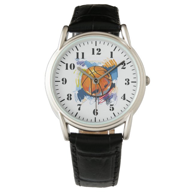 Reloj De Pulsera Baloncesto Clásico Masculino  (Anverso)