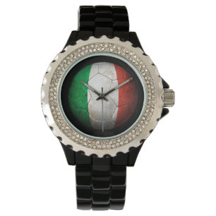 Reloj De Pulsera Baloncesto de fútbol de Bandera Italiana