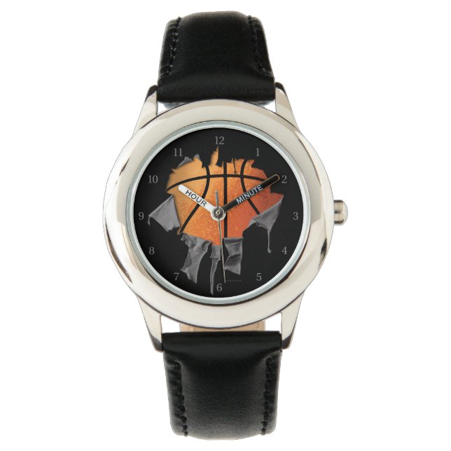 Reloj De Pulsera Baloncesto desgarrado (Anverso)
